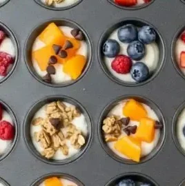 Delicious frozen yogurt bites in assorted flavors served in a bowl