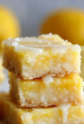 Delicious glazed lemon blondie bars with a bright lemon flavor
