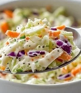 Delicious Gordon Ramsay coleslaw recipe with creamy and tangy dressing.