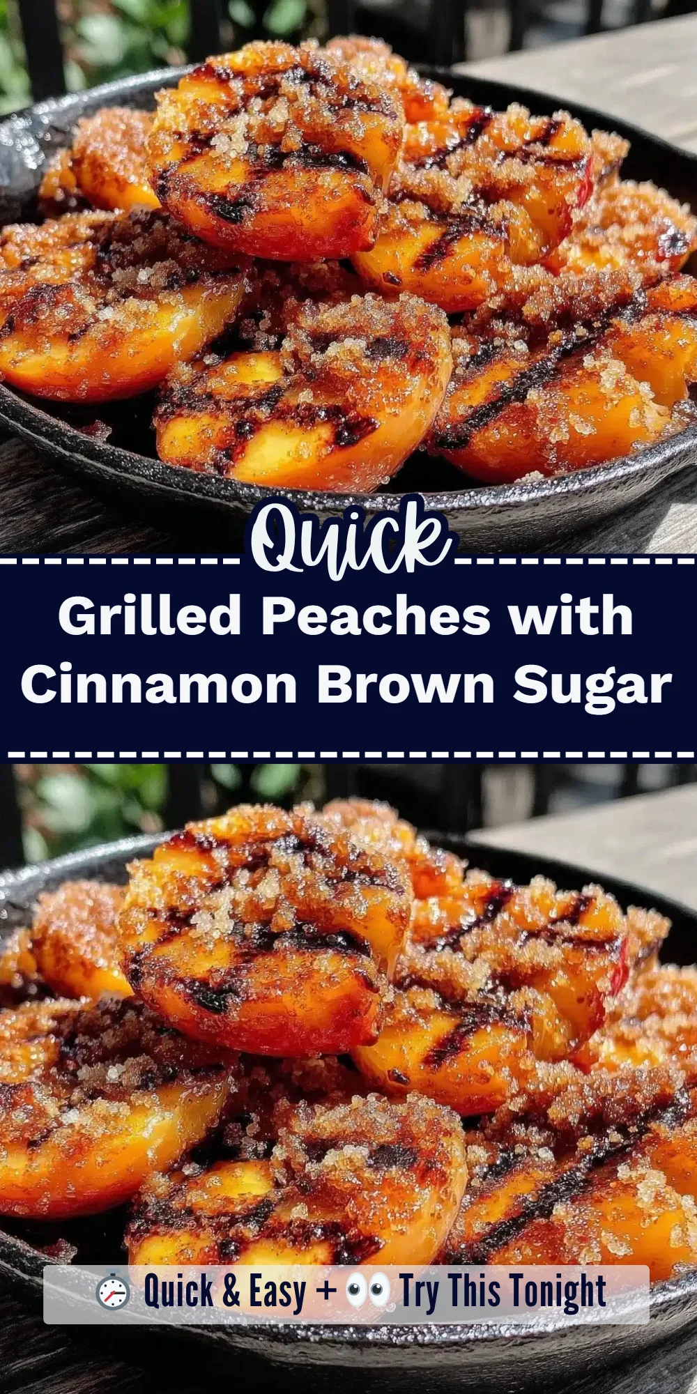 Grilled Peaches with Cinnamon Brown Sugar