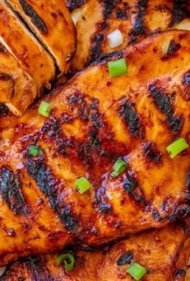 Delicious grilled pineapple chicken served with fresh herbs