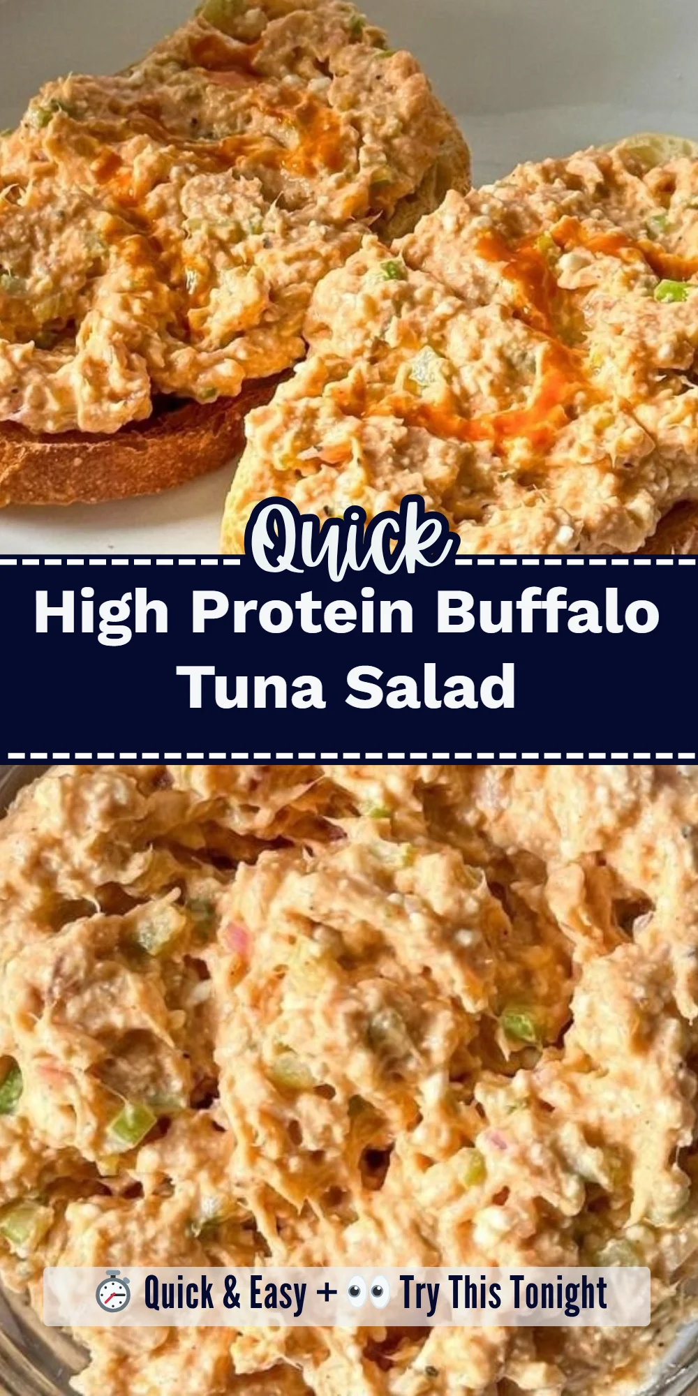 High Protein Buffalo Tuna Salad