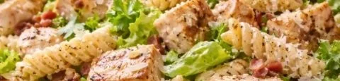 High-Protein Chicken Caesar Pasta Salad Recipe