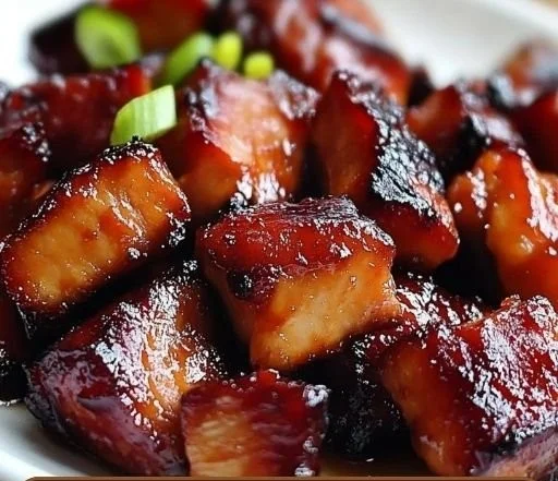 Delicious Char Siu Chicken dish served with vegetables