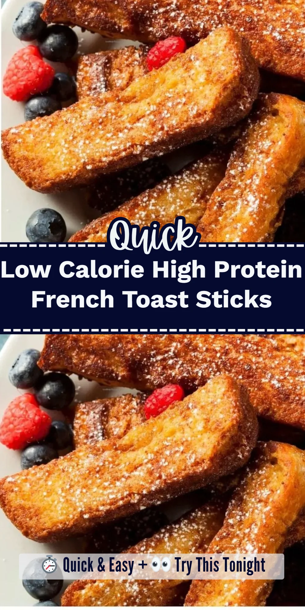 Low Calorie High Protein French Toast Sticks