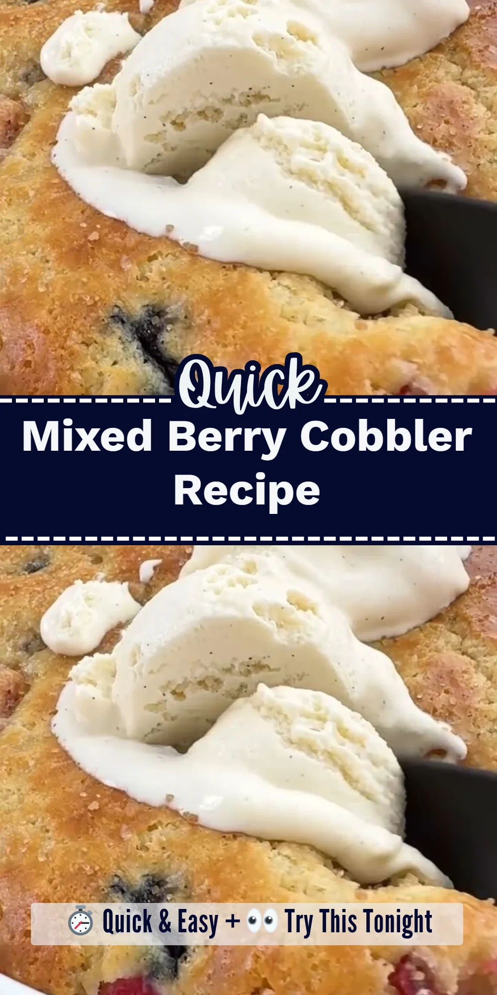Mixed Berry Cobbler Recipe