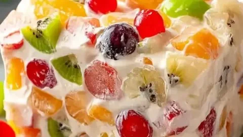 Nana’s Frozen Fruit Salad: A Sweet, Creamy Classic Dessert