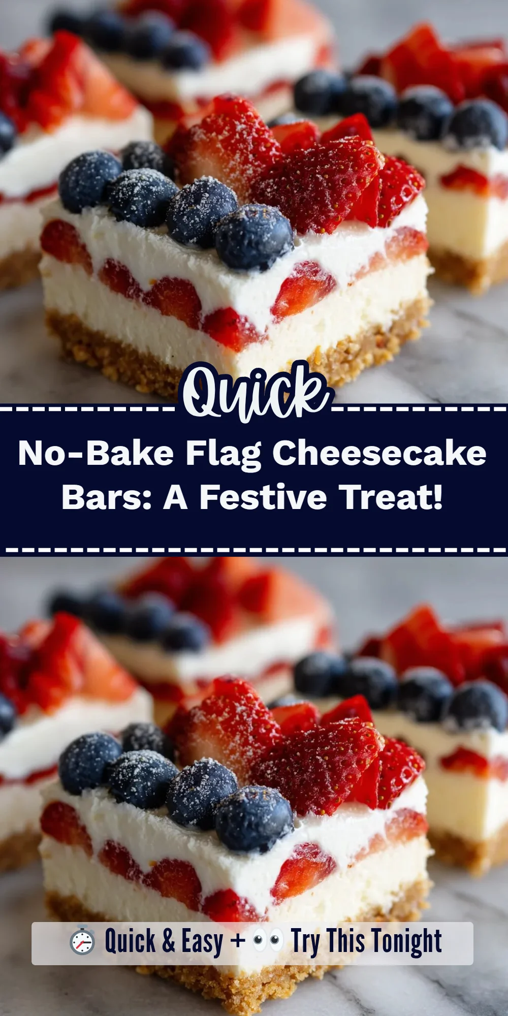 No-Bake Flag Cheesecake Bars: A Festive Treat!