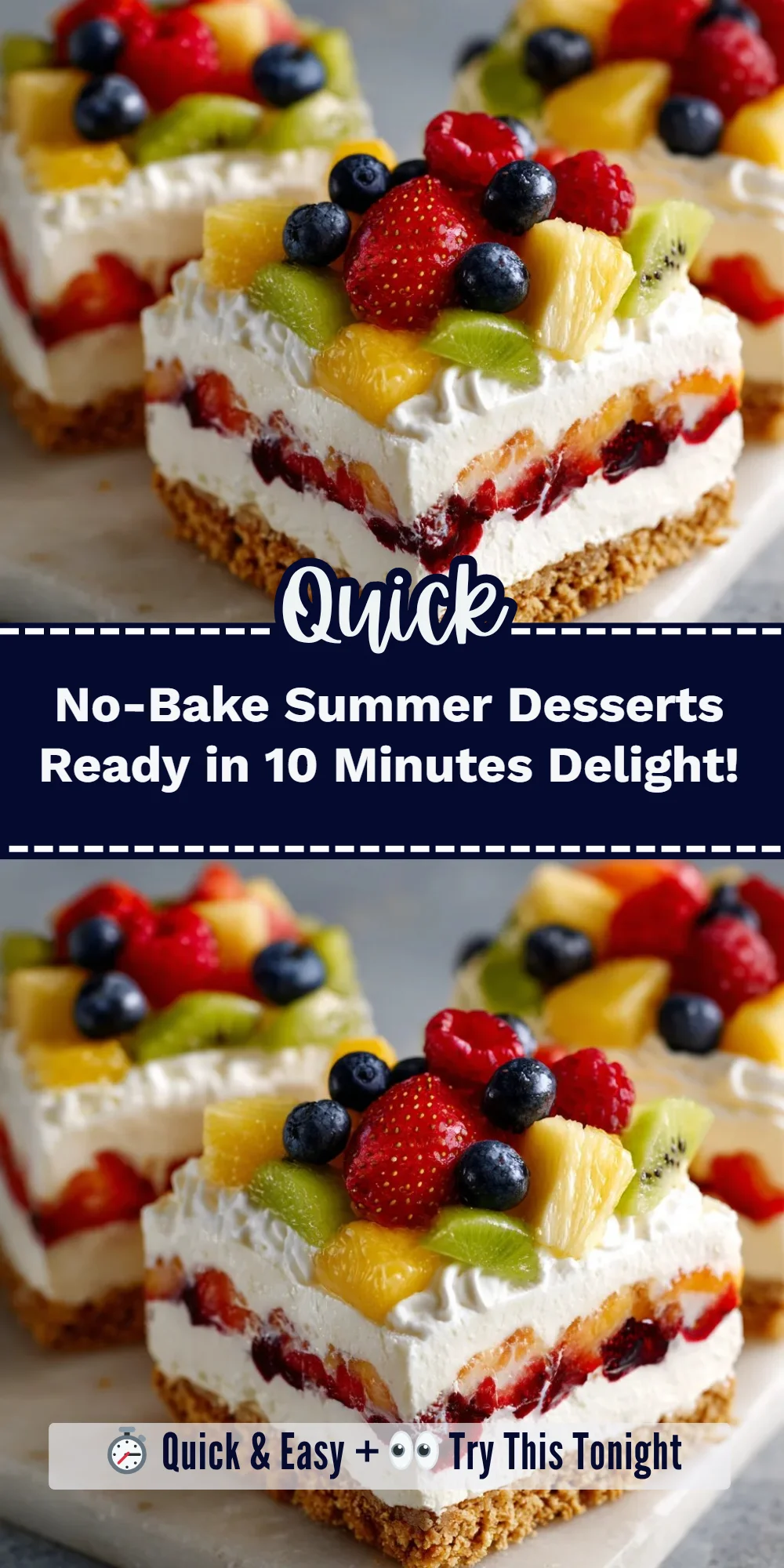 No-Bake Summer Desserts Ready in 10 Minutes Delight!