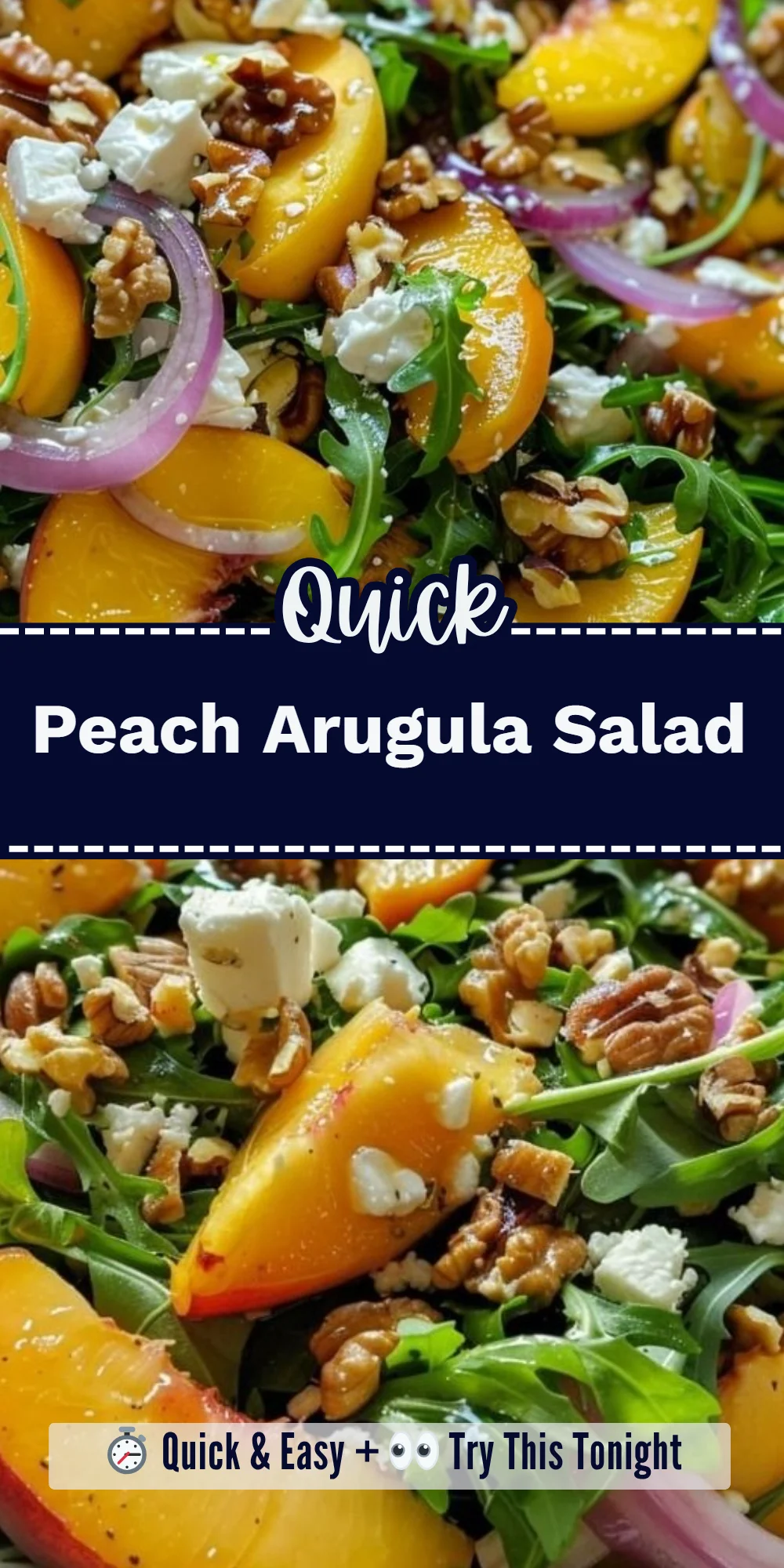 Peach Arugula Salad
