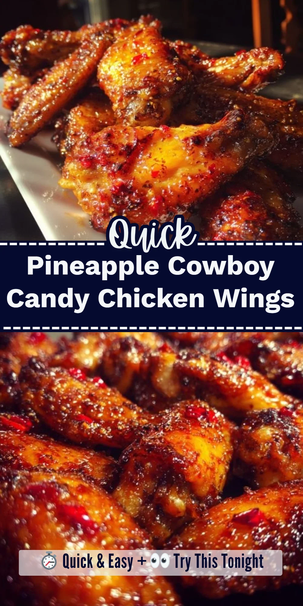 Pineapple Cowboy Candy Chicken Wings