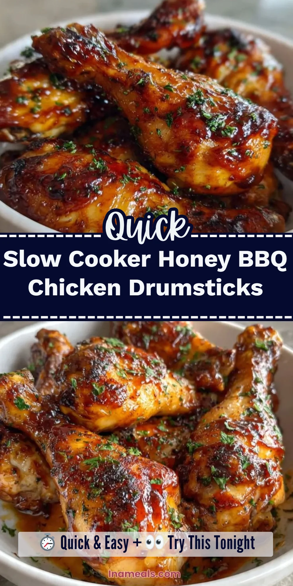 Slow Cooker Honey BBQ Chicken Drumsticks