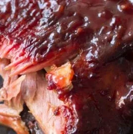 Deliciously smoked baby back ribs with a flavorful glaze