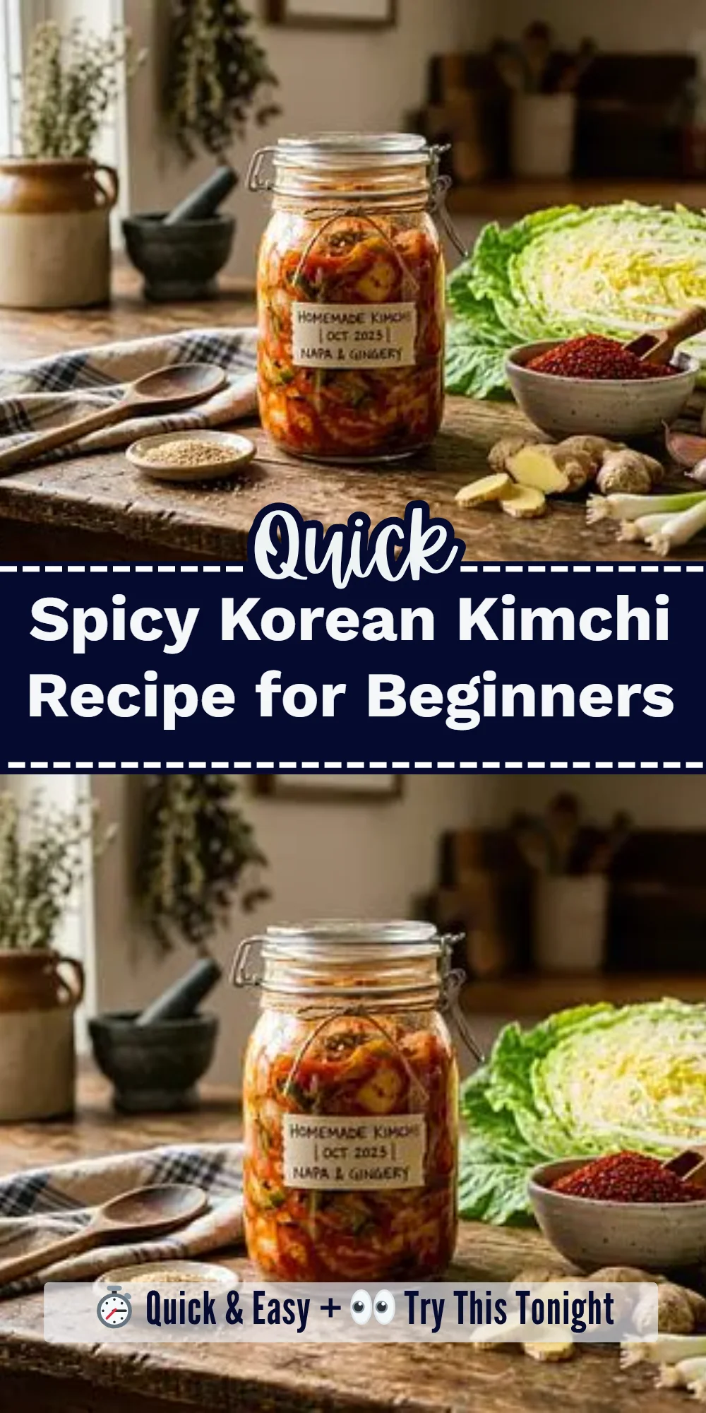 Spicy Korean Kimchi Recipe for Beginners