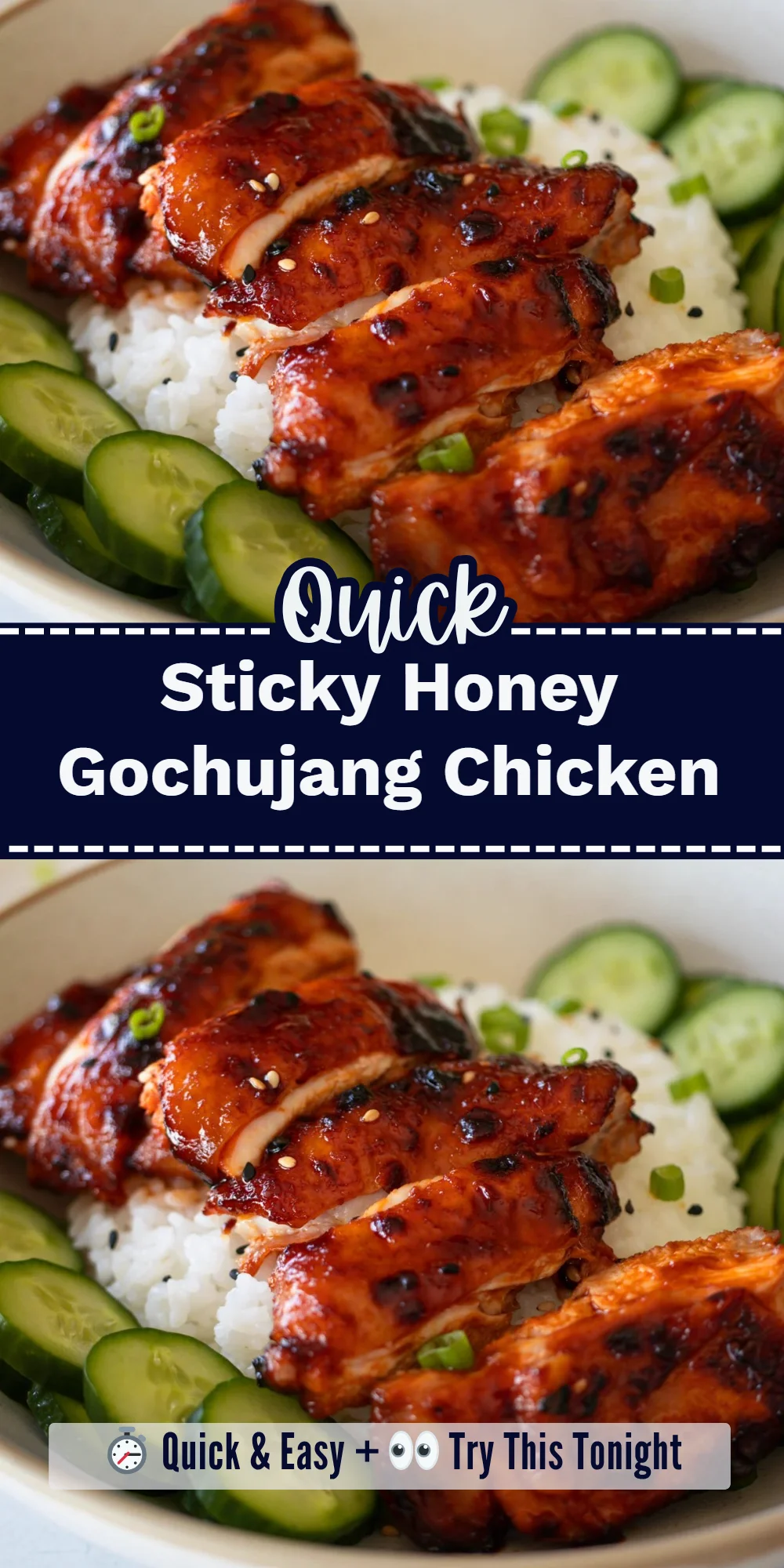 Sticky Honey Gochujang Chicken