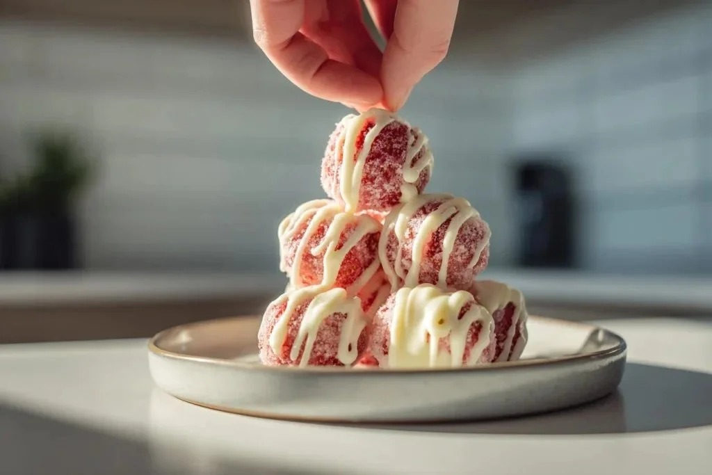 Strawberry High Protein Yogurt Bites