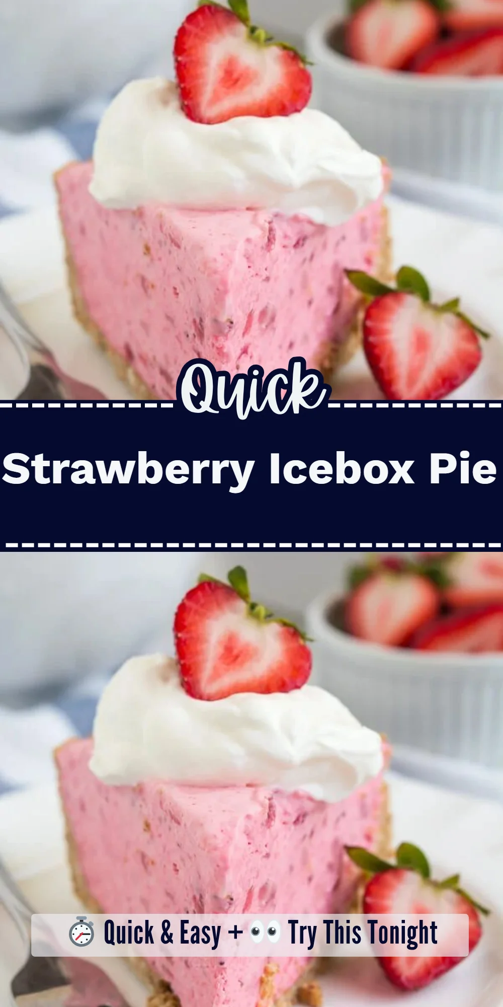 Strawberry Icebox Pie