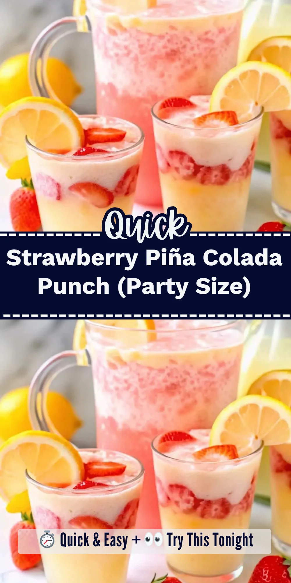 Strawberry Piña Colada Punch (Party Size)