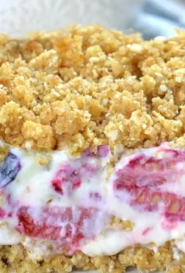 Delicious summer berry frozen dessert with fresh berries and creamy texture