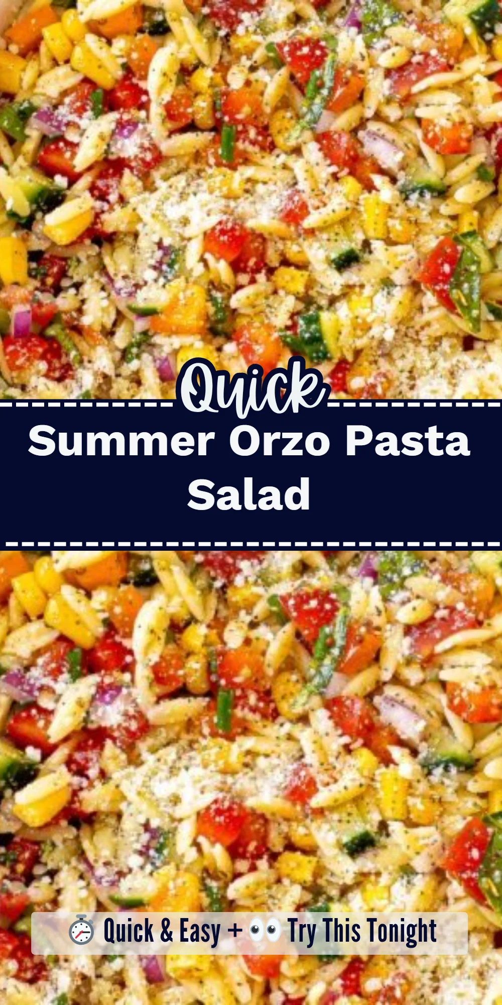Summer Orzo Pasta Salad
