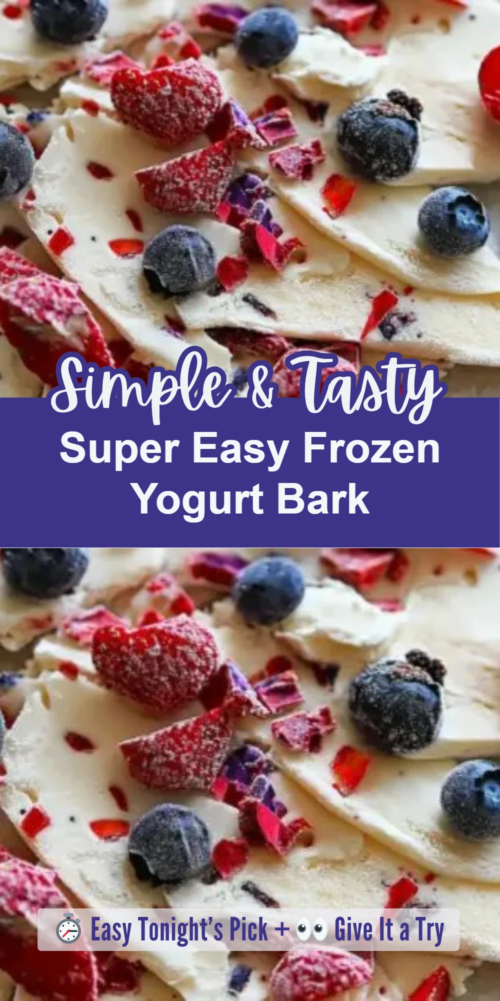 Super Easy Frozen Yogurt Bark