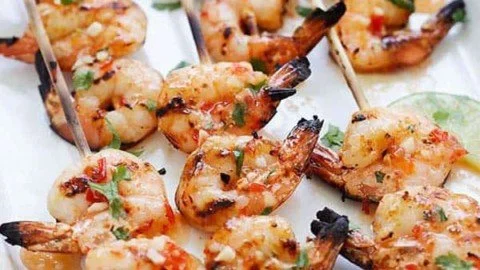 Sweet Chili Shrimp Skewers Recipe