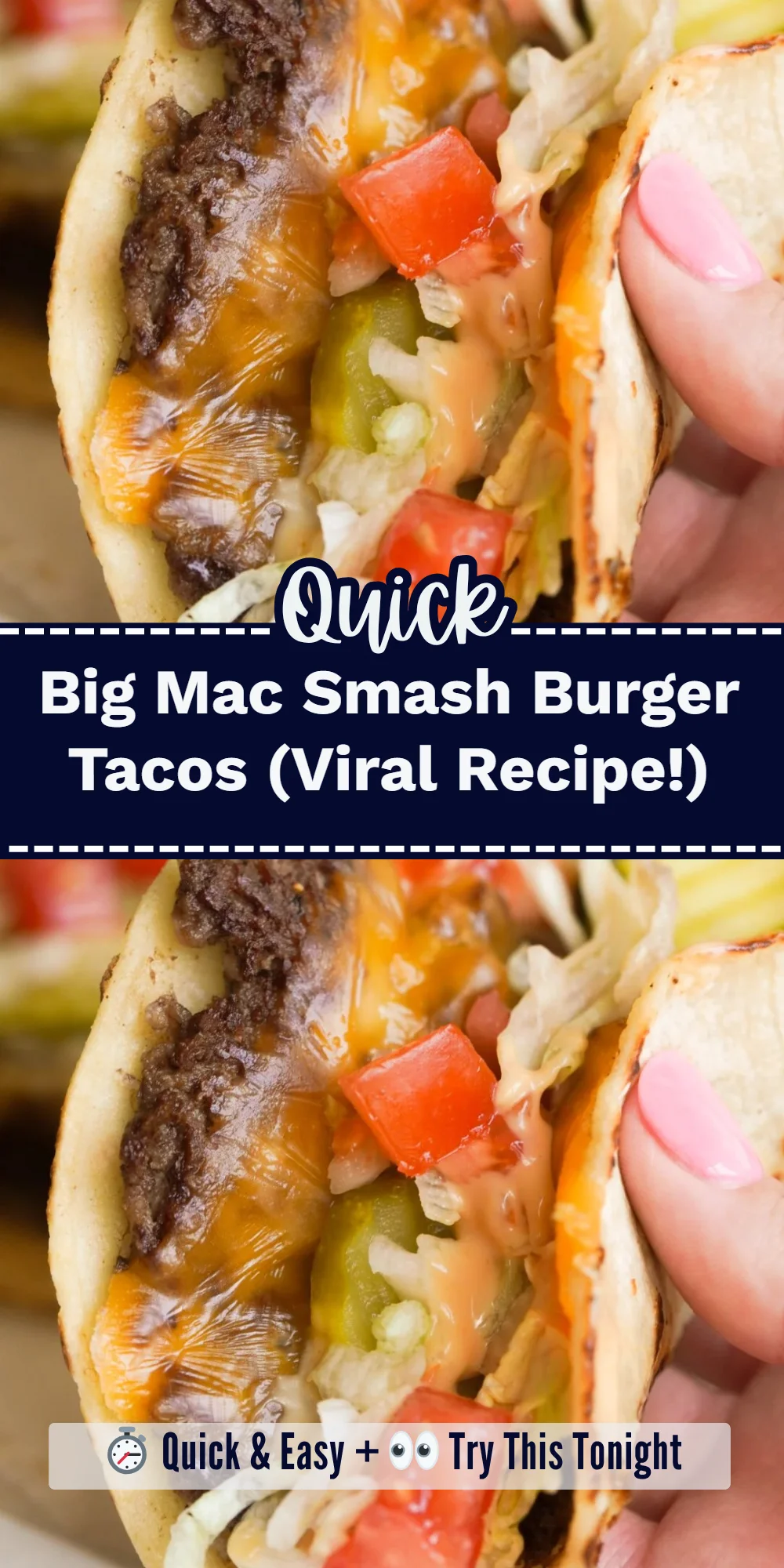 Big Mac Smash Burger Tacos (Viral Recipe!)