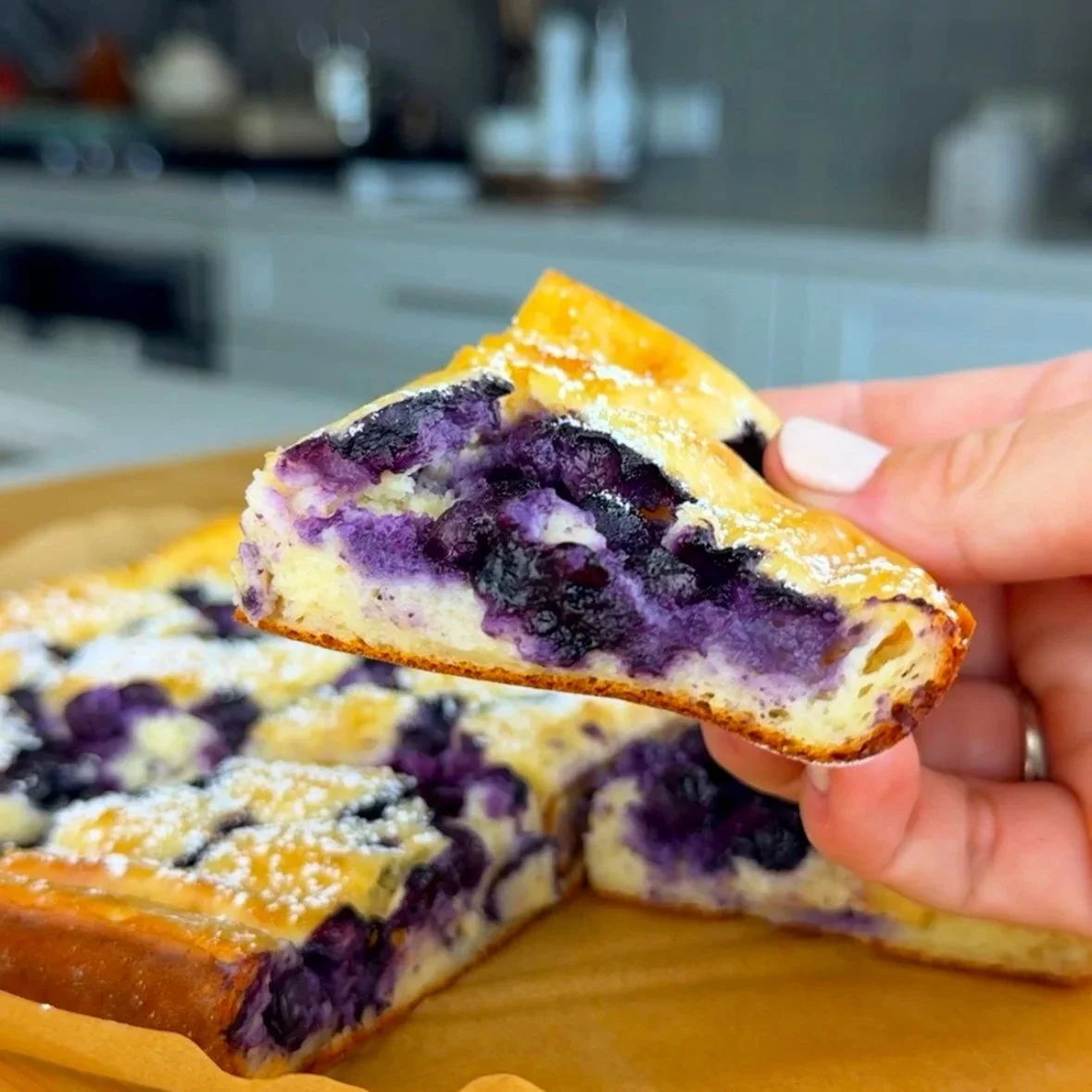 Blender Blueberry Cottage Cheesecake