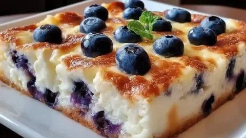 Blueberry Cottage Cheese Breakfast Bake Recipe