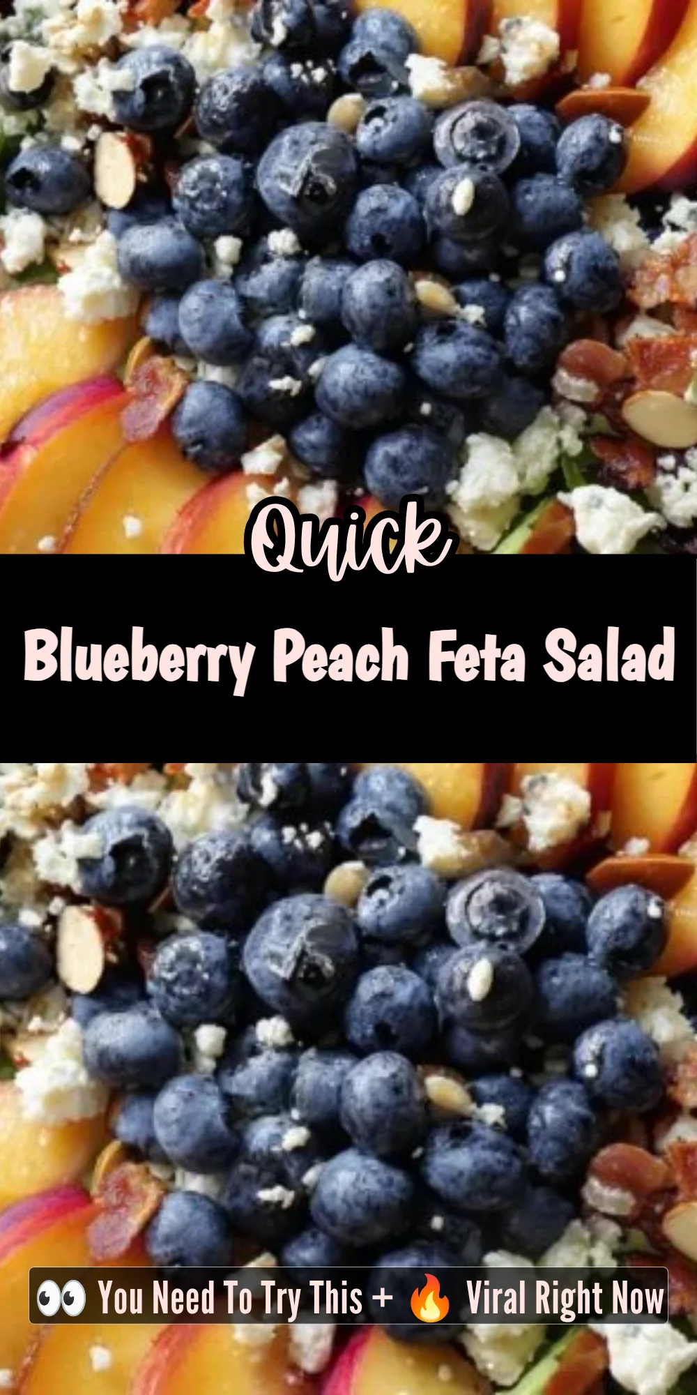 Blueberry Peach Feta Salad