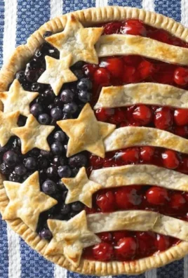 Freshly baked Cherry Blueberry Pie with a flaky crust and vibrant filling