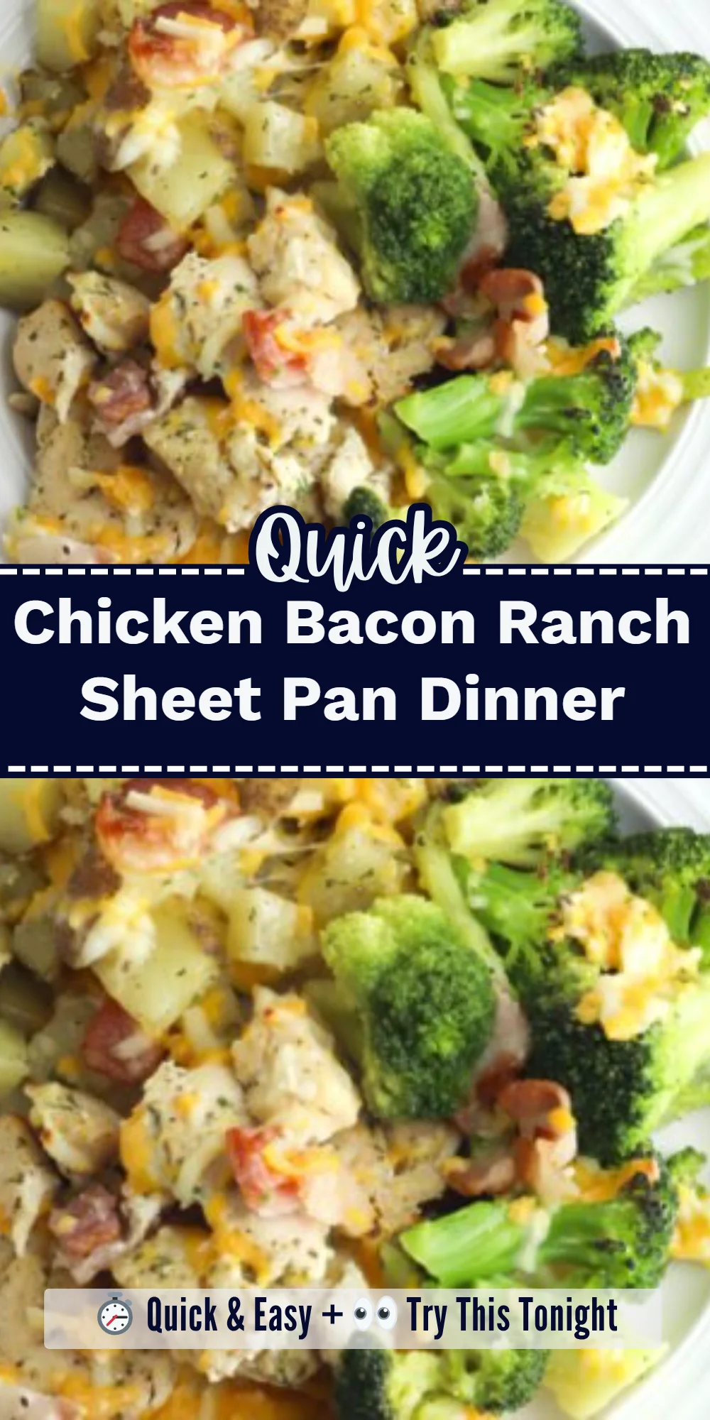 Chicken Bacon Ranch Sheet Pan Dinner