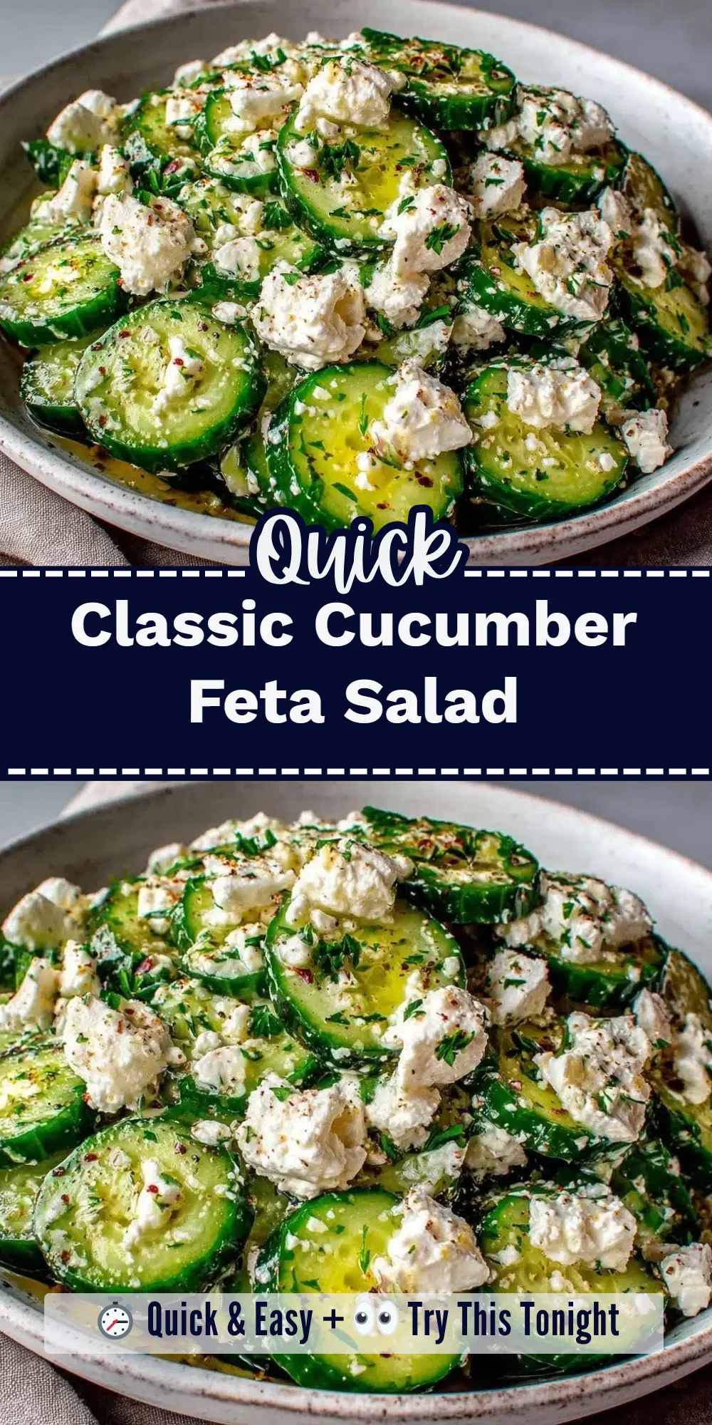 Classic Cucumber Feta Salad