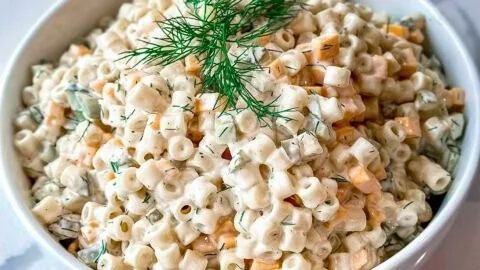 Creamy Dill Pickle Pasta Salad