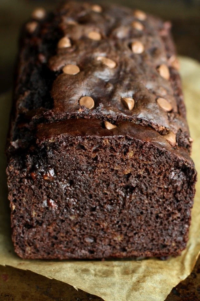 Double Chocolate Greek Yogurt Banana Bread