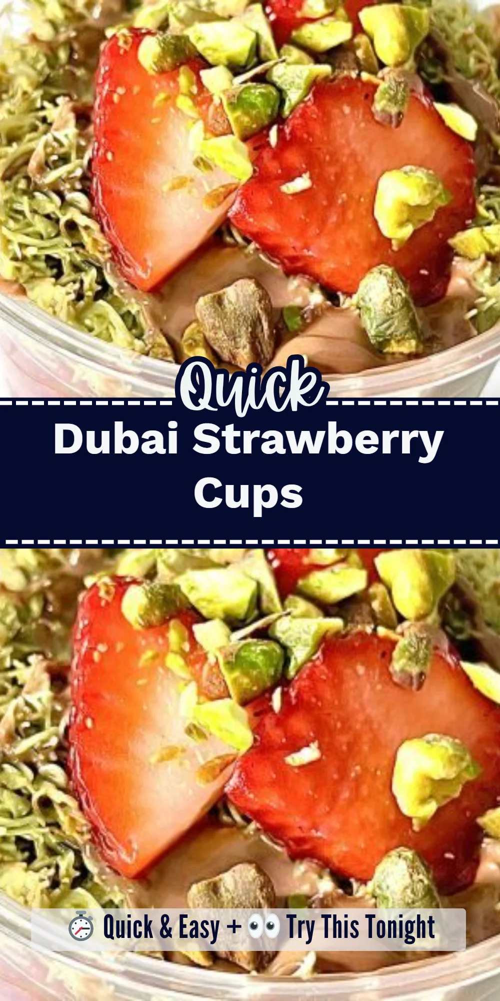Dubai Strawberry Cups