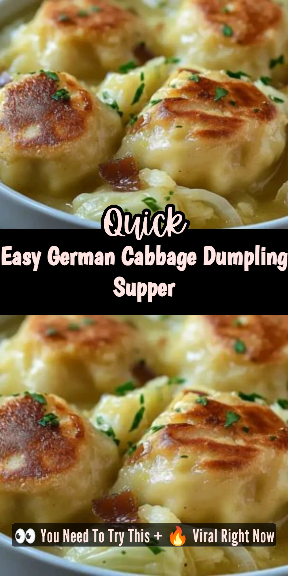 Easy German Cabbage Dumpling Supper