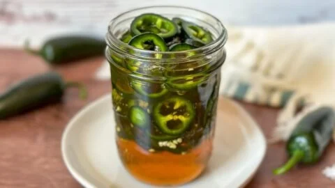 Homemade hot pepper honey recipe featuring fermented jalapeño and honey