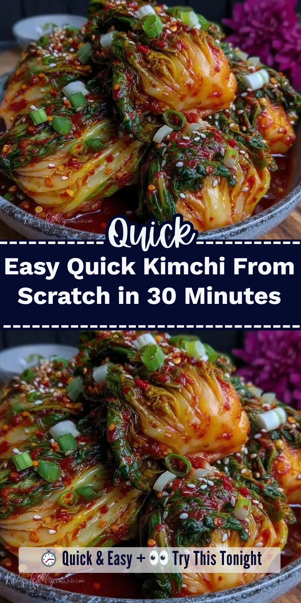 Easy Quick Kimchi From Scratch in 30 Minutes