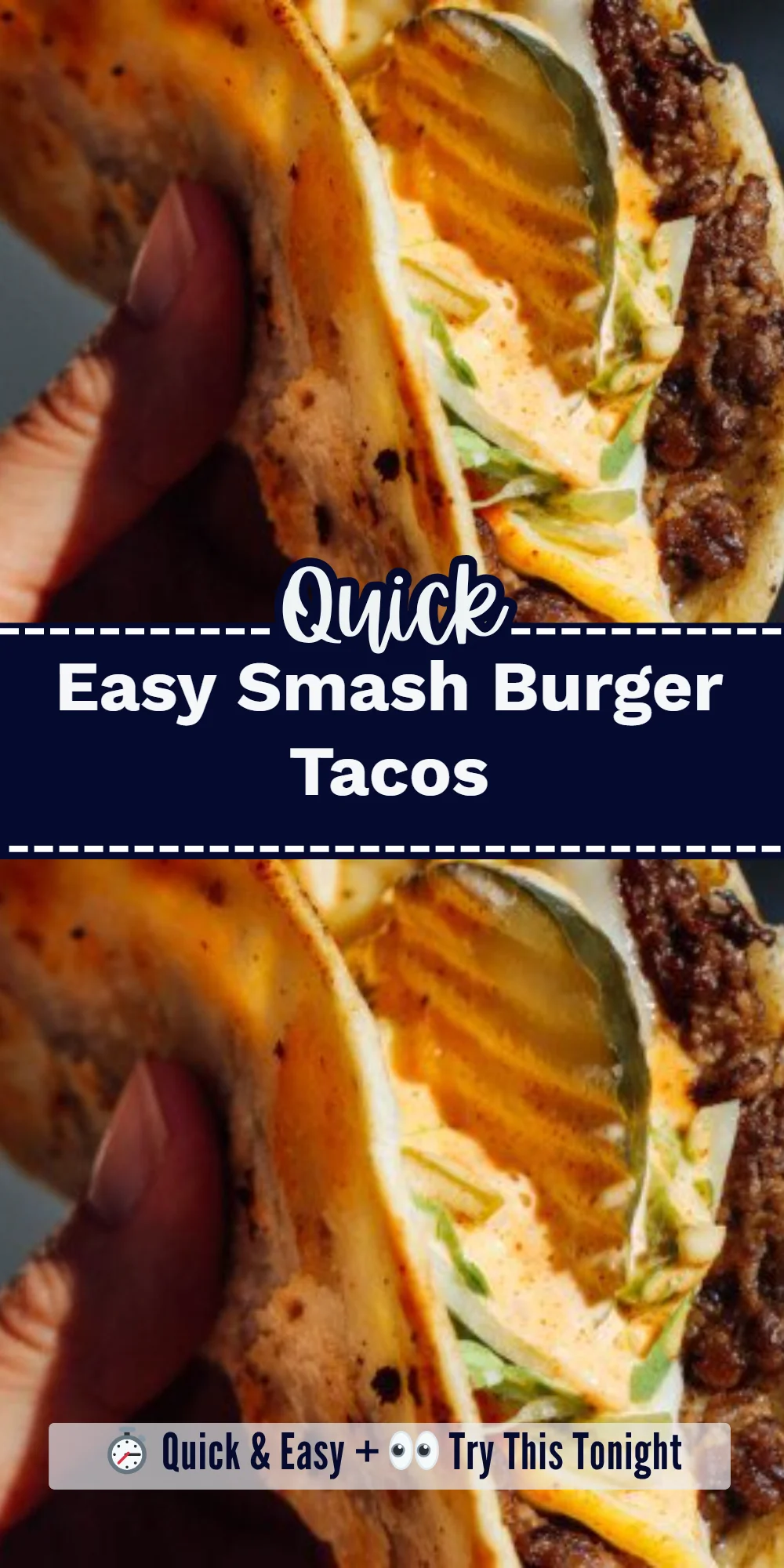 Easy Smash Burger Tacos