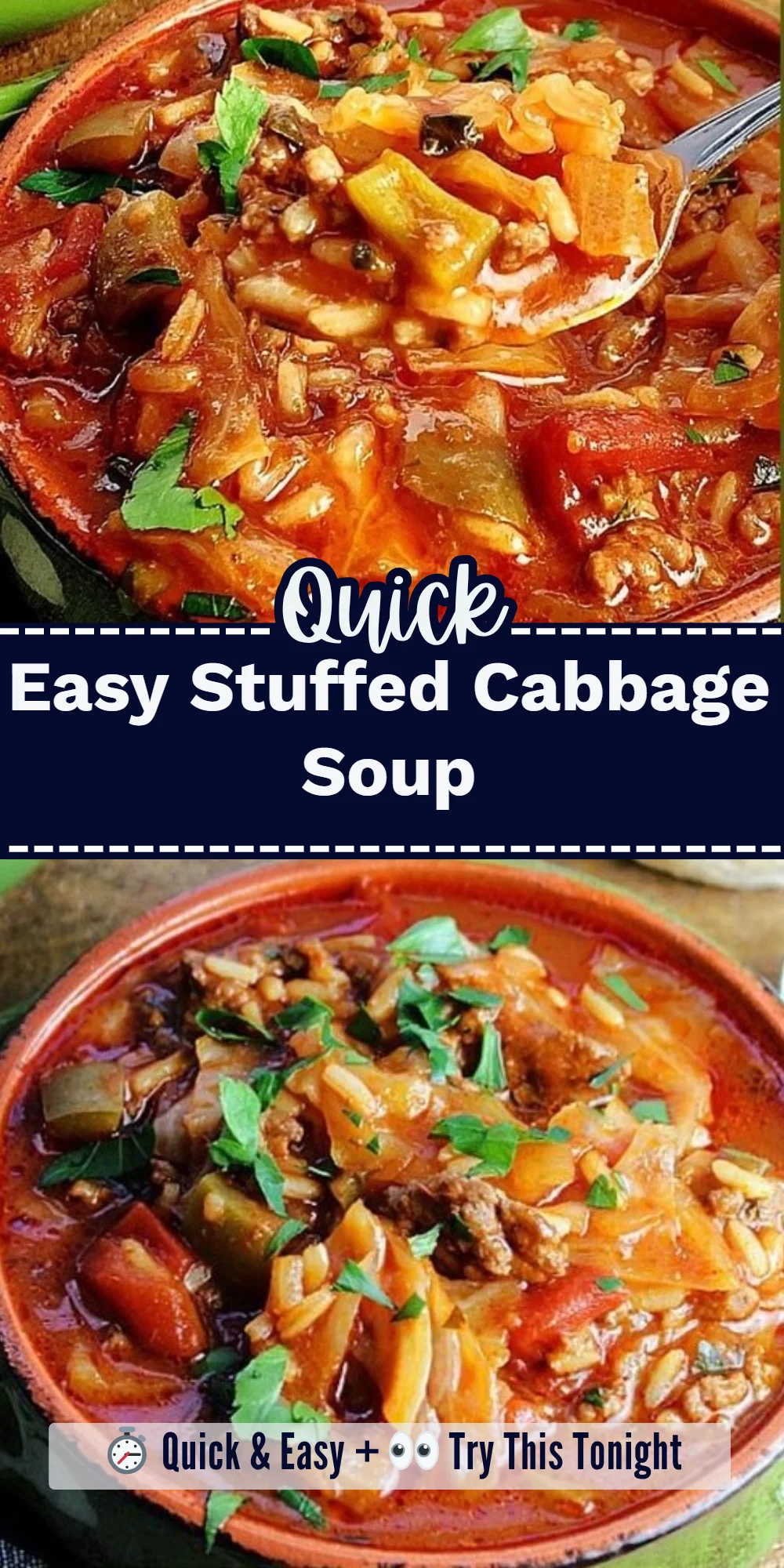 Easy Stuffed Cabbage Soup