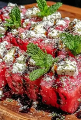 Delicious watermelon feta skewers served on a platter for summer appetizers