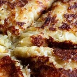 Delicious Frico cheese dish ready to serve, showcasing its crispy texture.