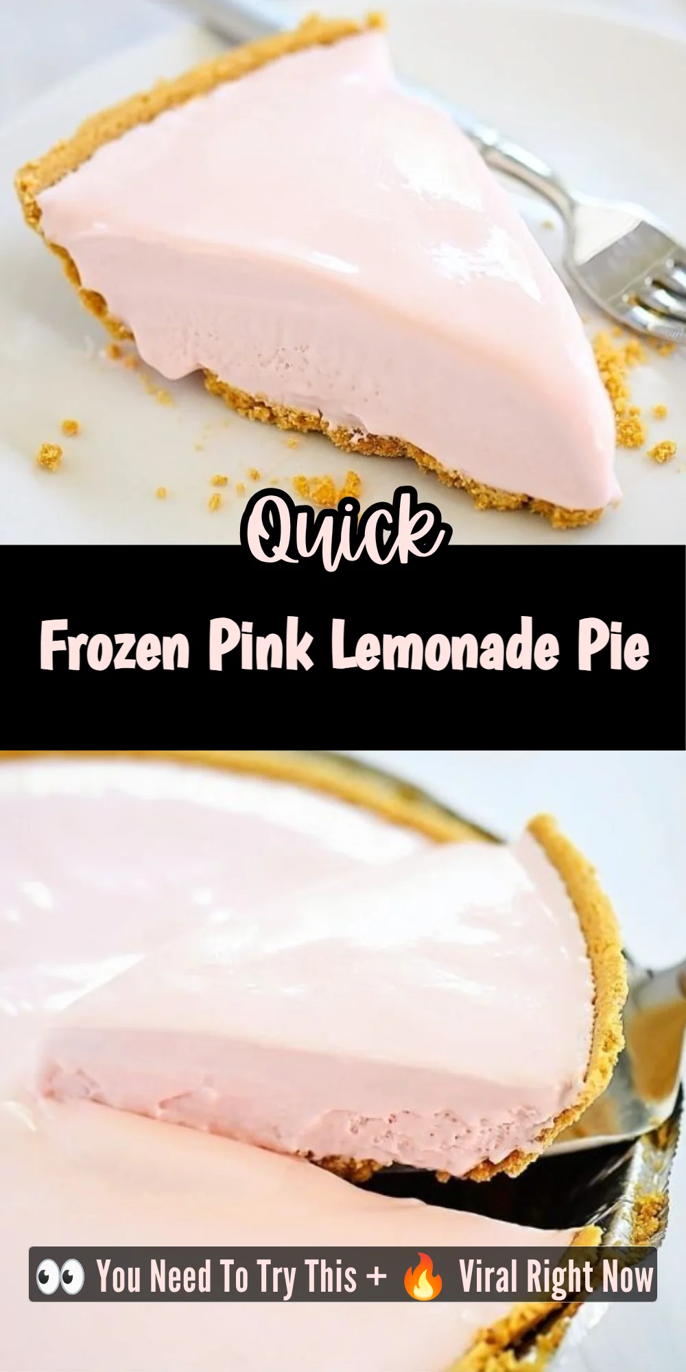 Frozen Pink Lemonade Pie