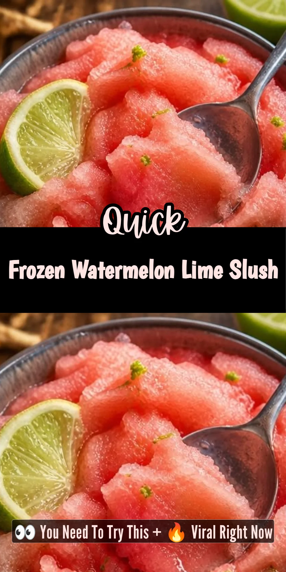 Frozen Watermelon Lime Slush