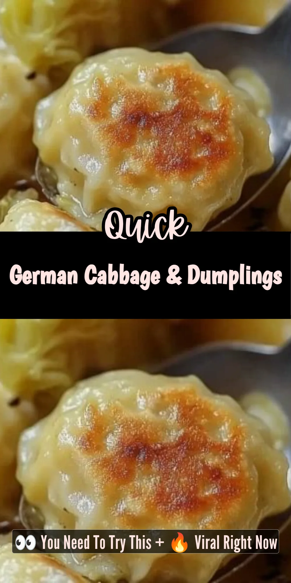 German Cabbage & Dumplings