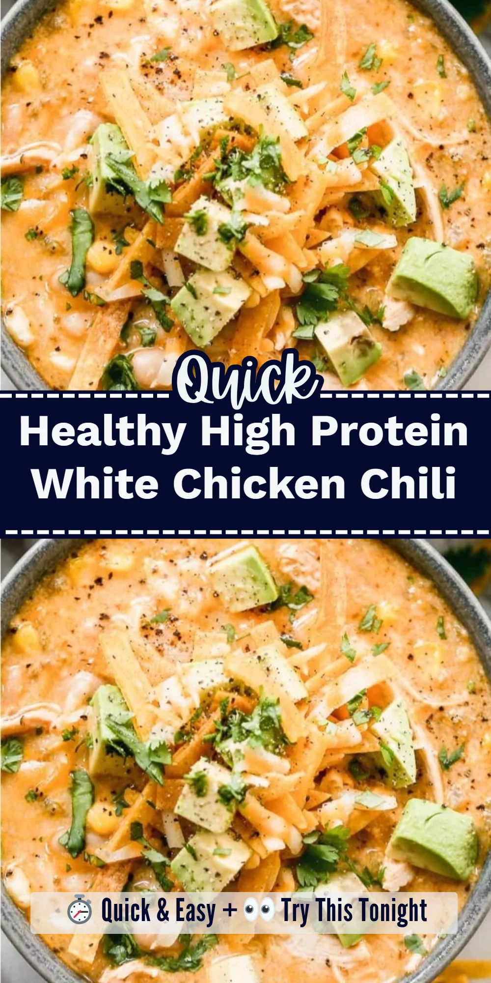 Healthy High Protein White Chicken Chili