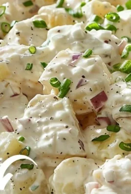 Delicious bowl of Hellmann’s Potato Salad garnished with herbs