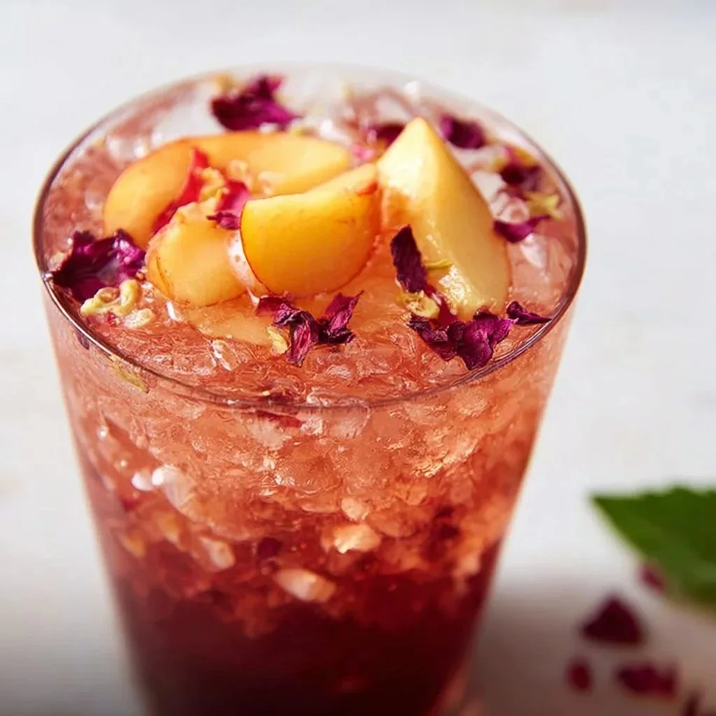 Hibiscus Peach White Iced Tea