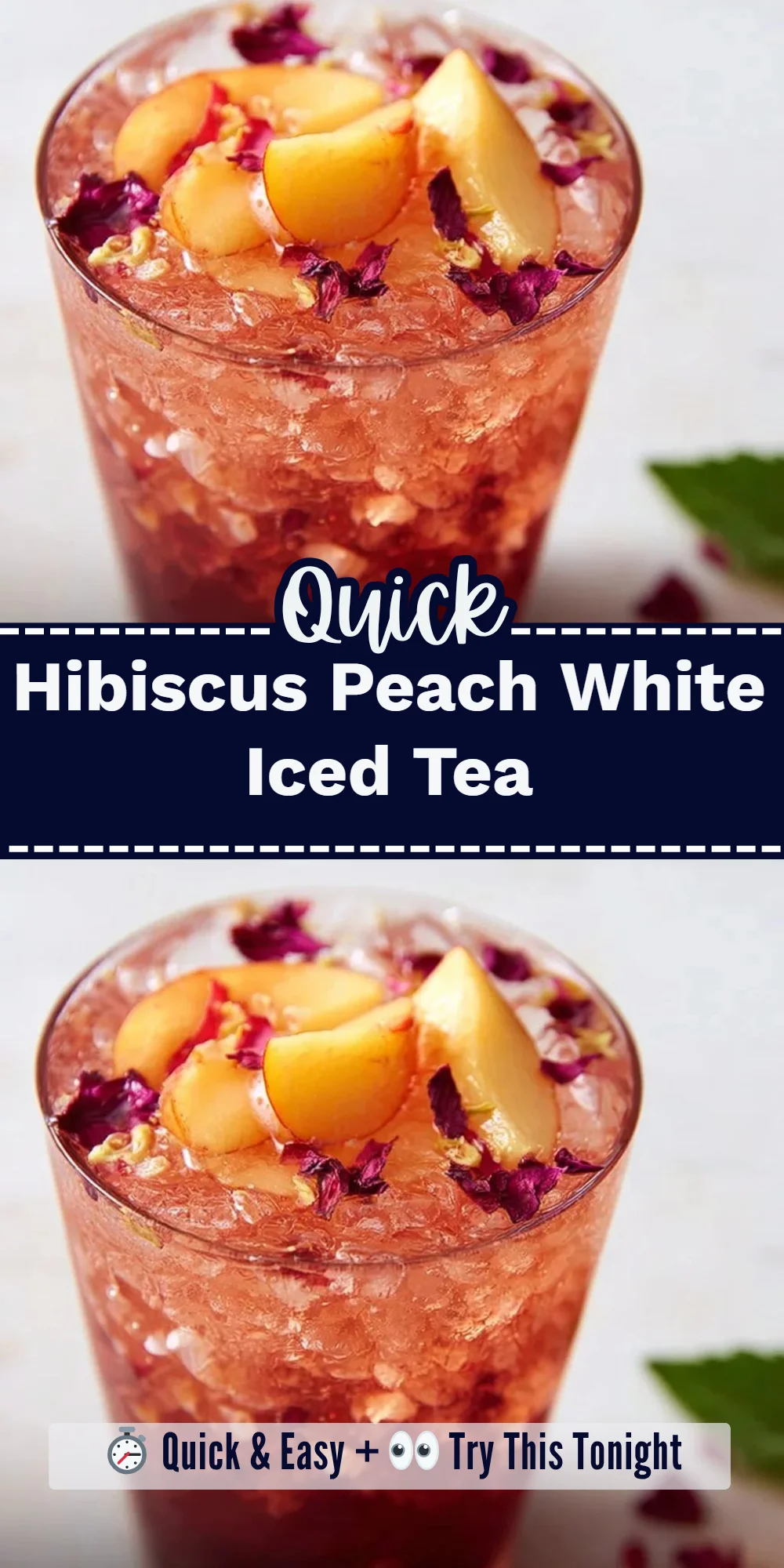 Hibiscus Peach White Iced Tea